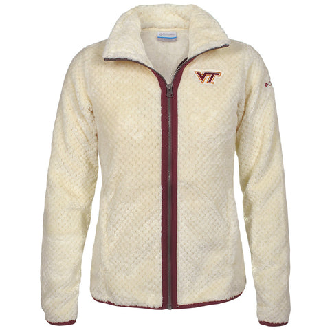 Virginia Tech Women's Fire Side Sherpa Full Zip Jacket by Columbia EXTENDED SIZE 3X