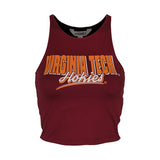 Virginia Tech Women's First Down Tank: Maroon