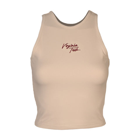 Virginia Tech Women's Gamday Meridian Rib Tank Top by Under Armour
