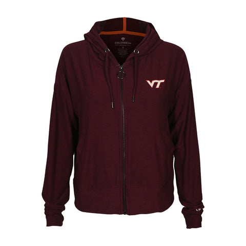 Virginia Tech Women's Gravity Full-Zip Hooded Jacket