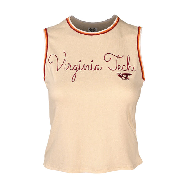 Virginia Tech Women's Kaki Tank: Cream – Campus Emporium