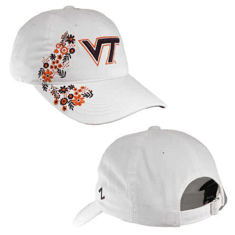 Virginia Tech Women's Logo Floral Decor Hat by Zephyr