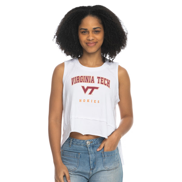 Virginia Tech Women's Logo Flowy Tank: White – Campus Emporium
