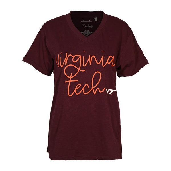 Virginia Tech Women's Pensacola T-shirt: Maroon – Campus Emporium