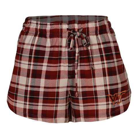 Virginia Tech Women's Plaid Boxer Short