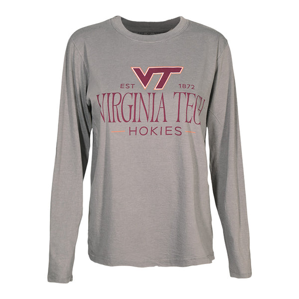 Virginia Tech Women's Polly Long-Sleeved T-shirt: Gray – Campus Emporium