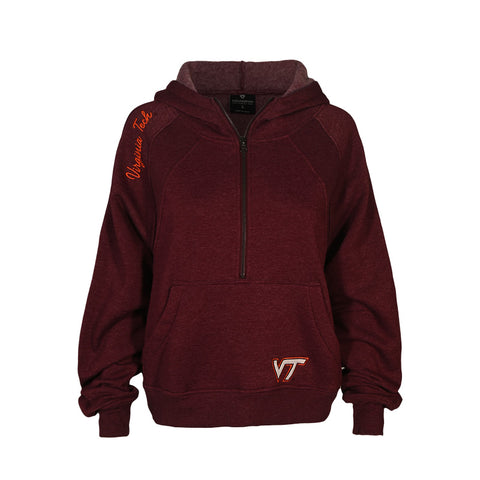 Virginia Tech Women's Precipice 1/2 Zip Hooded Sweatshirt