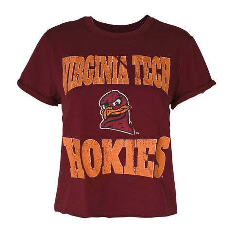 Virginia Tech Women's Primetime HokieBird T-Shirt: Maroon