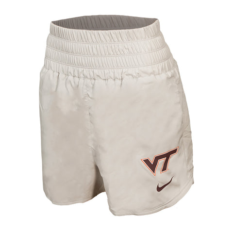 Virginia Tech Women's Ultra High Waisted Short: Light Gray by Nike