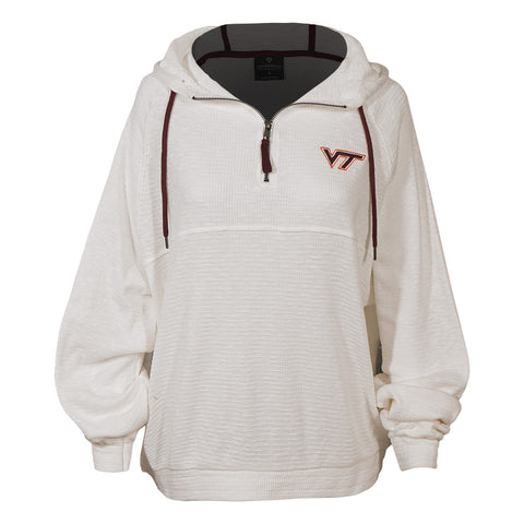 Virginia Tech Women's Waffle Trainer Quarter-Zip Pullover