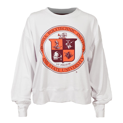 Virginia Tech Women's Walk-Off Ribbed Long-Sleeve Sweater