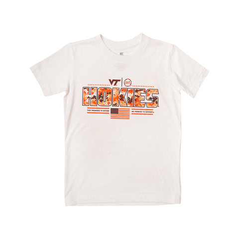 Virginia Tech Youth 2025 White Effect T-Shirt