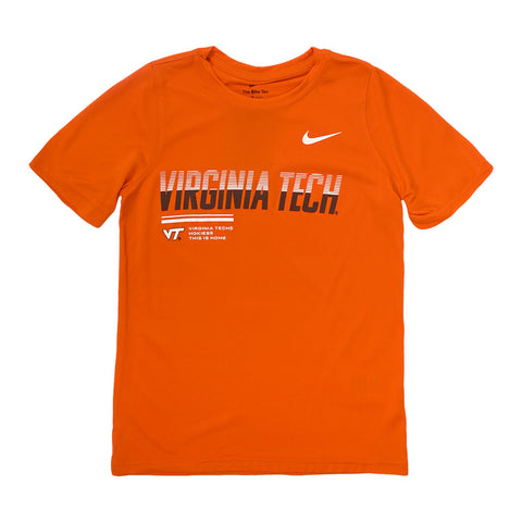Virginia Tech Youth Dri-FIT Fanwear Legend T-Shirt: Orange by Nike