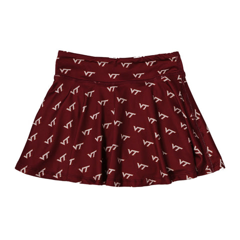 Virginia Tech Youth Girl's Flowy Skort