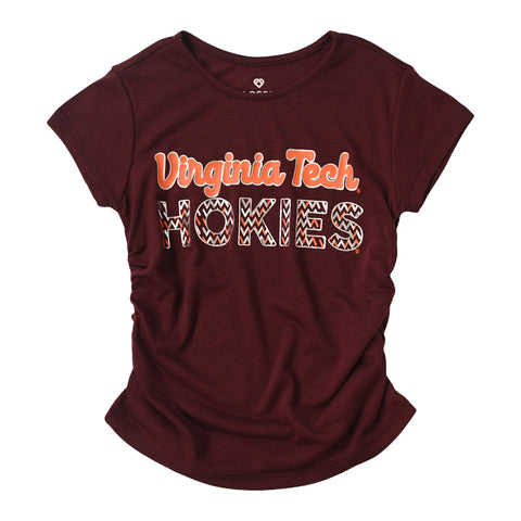 Virginia Tech Youth Girls' Bree Ruched T-Shirt