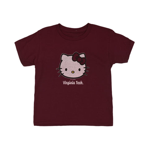 Virginia Tech Youth Hello Kitty T-Shirt: Maroon