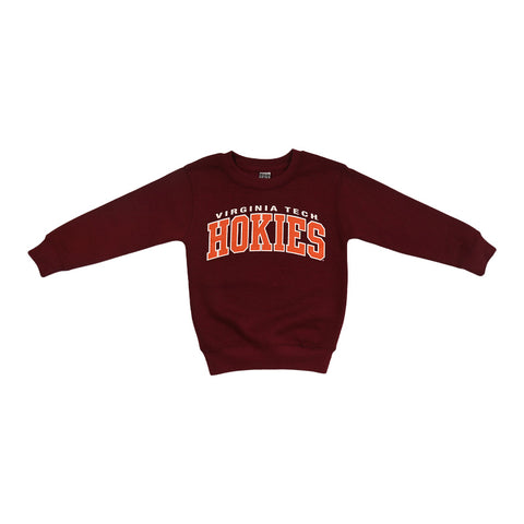 Virginia Tech Youth Hokies Crewneck Sweatshirt: Maroon