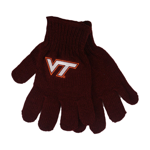 Virginia Tech Youth Tailgate Knit Gloves