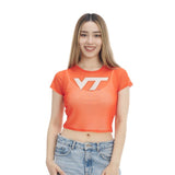 Virginia Tech Women's Mesh Baby T-shirt: Orange