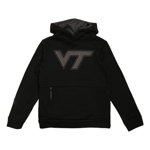 Virginia Tech Youth Fridge Black Out Hooded Sweatshirt