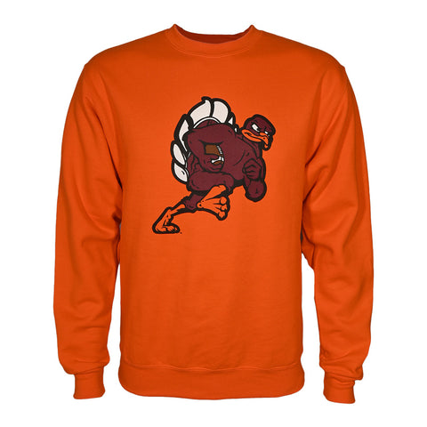 Virginia Tech Football HokieBird Crew Sweatshirt: Orange by Champion