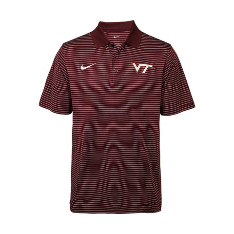 Virginia Tech Men's Dri-FIT Stadium Stripe Polo by Nike