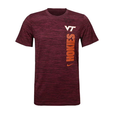 Virginia Tech Men's Team Issue Dri-FIT Velocity T-Shirt: Maroon by Nike