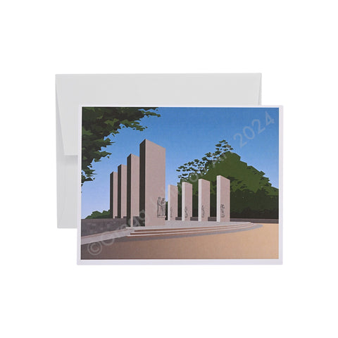 War Memorial Signature Building Art Cards: Pack of 8 by Gregg Johnson