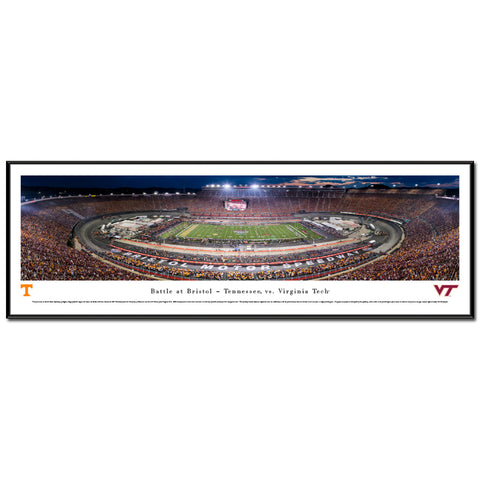 Virginia Tech Battle at Bristol 2016 Panoramic Print Standard Frame