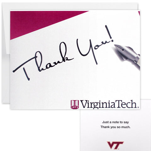 Virginia Tech Thank You Cards: Pack of 10