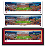 Virginia Tech Lane Stadium 2021 Orange Effect Panoramic Print
