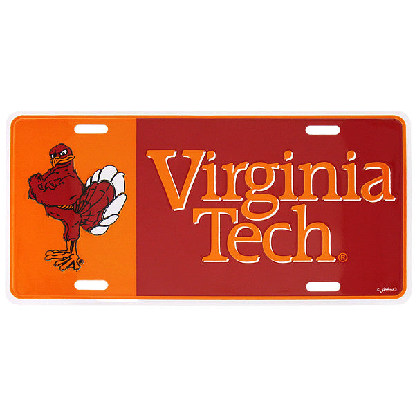 Virginia Tech Hokie Bird License Plate – Campus Emporium