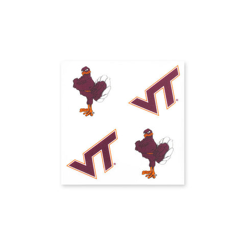 Virginia Tech and Hokie Bird Face Tattoos