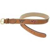 Virginia Tech Embroidered Leather Belt