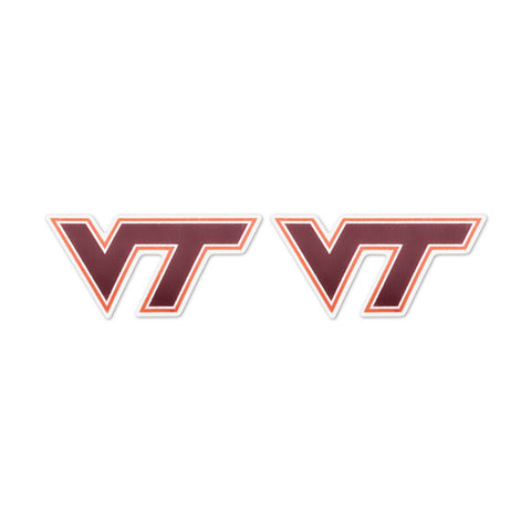 Virginia Tech Logo Mini Decal Two Pack