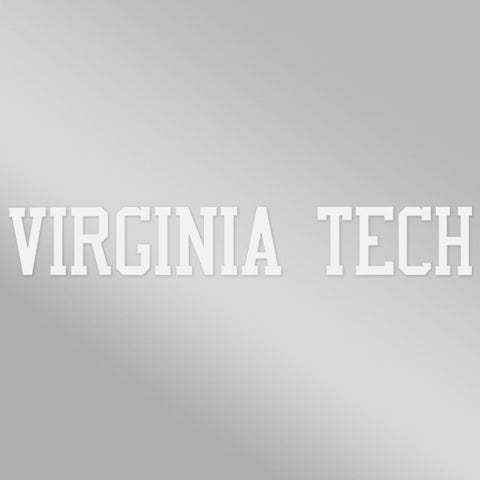Virginia Tech Strip Decal: White
