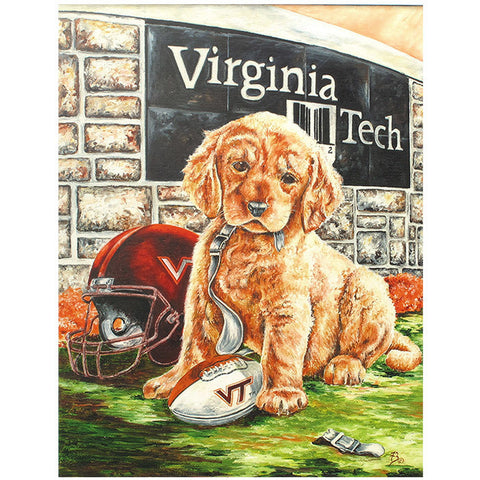 Virginia Tech "Golden Hokie" Print by Jane Blevins