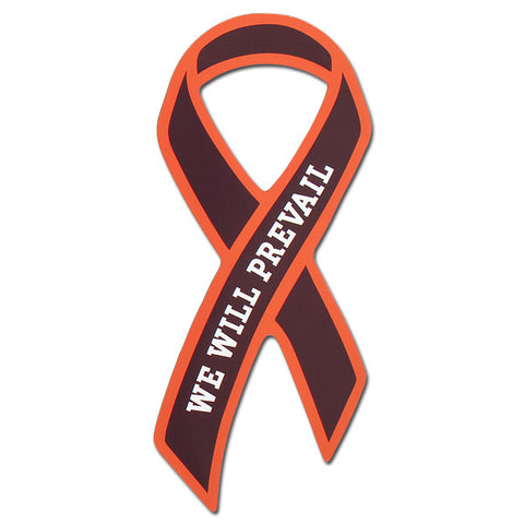 Maroon and Orange "We Will Prevail" Magnet
