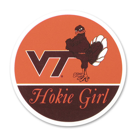 Virginia Tech Hokie Girl Refrigerator Magnet