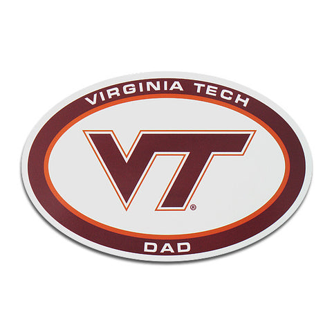 Virginia Tech Dad Euro Magnet