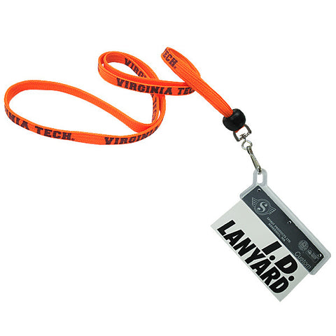Virginia Tech Lanyard with ID Holder: Orange
