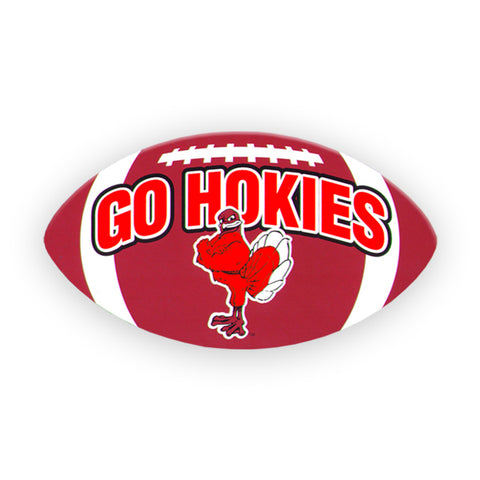 Virginia Tech Go Hokies Football Magnet: 7"