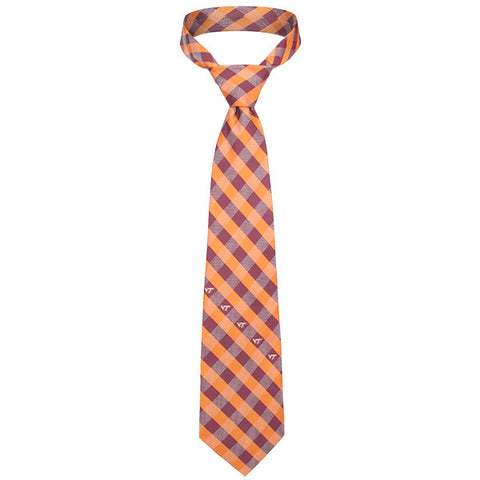 Virginia Tech Woven Check Tie