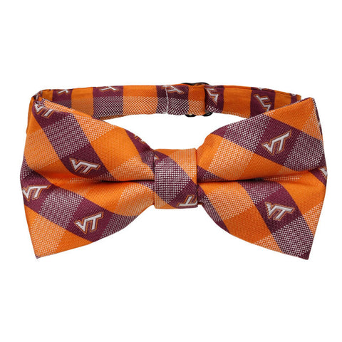 Virginia Tech Checkered Bow Tie