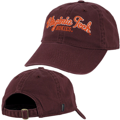 Virginia Tech Twill Cursive Hat by Legacy