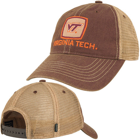Virginia Tech Old Favorite Patch Trucker Hat: Maroon by Legacy