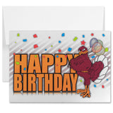 Virginia Tech Happy Birthday Hokie Card