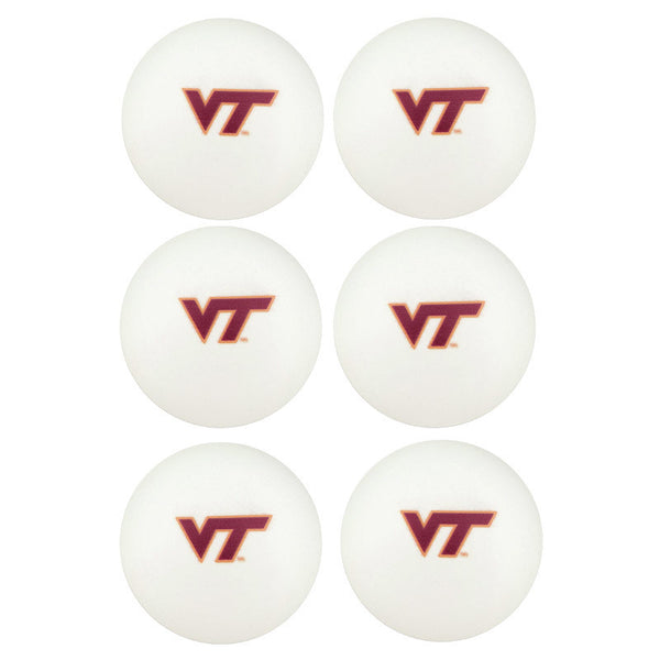 Virginia Tech Ping Pong Balls: Pack of 6 – Campus Emporium