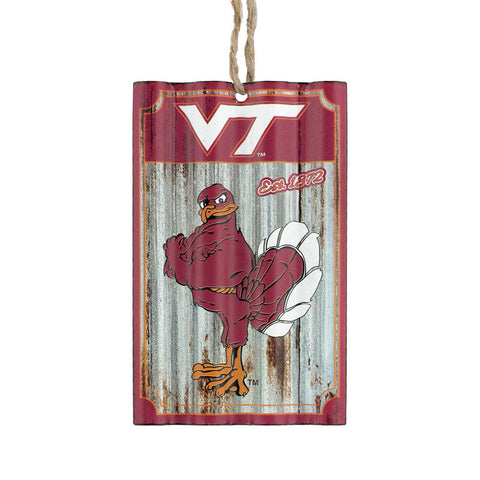 Virginia Tech Metal Sign Ornament