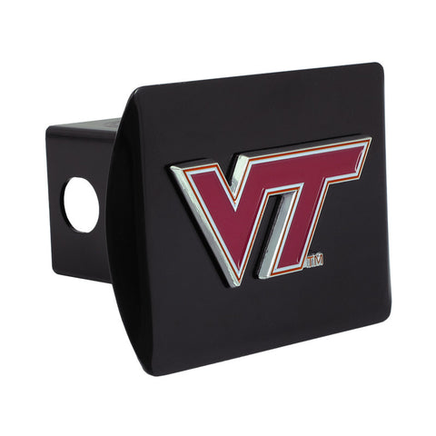 Virginia Tech Color Emblem Hitch Cover: Black